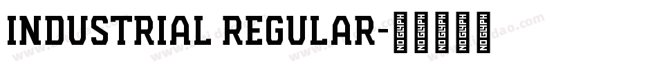 Industrial Regular字体转换